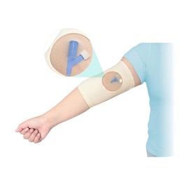 Mistuki Picc Line Sleeve Picc Line Covers for Upper Arm Picc Medical Caps Cast Protector with Mesh Viewing Window for Women Men Soft and Breathable (M)