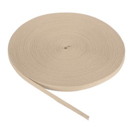 PATIKIL Cotton Twill Tape 6mm 23m Cotton Ribbon Bias Binding Tape Herringbone Webbing Trim for Sewing Gift Wrapping, Light Khaki