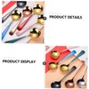 LIFKOME Round Spoons Ergonomic Soup Dessert and Fruit Scoops Resistant