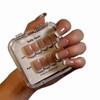 Handmade Press On Nails Square Long White French Tip with