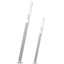 GigaGround Limas de Uñas Gruesas de 4 Lados, Resistentes, de Acero Inoxidable de 13 Cm/18 Cm de Largo, para Hombres, Mujeres, Personas Mayores Y Perros Lima de Metal Duradera para El Cuidado de Las Uñ