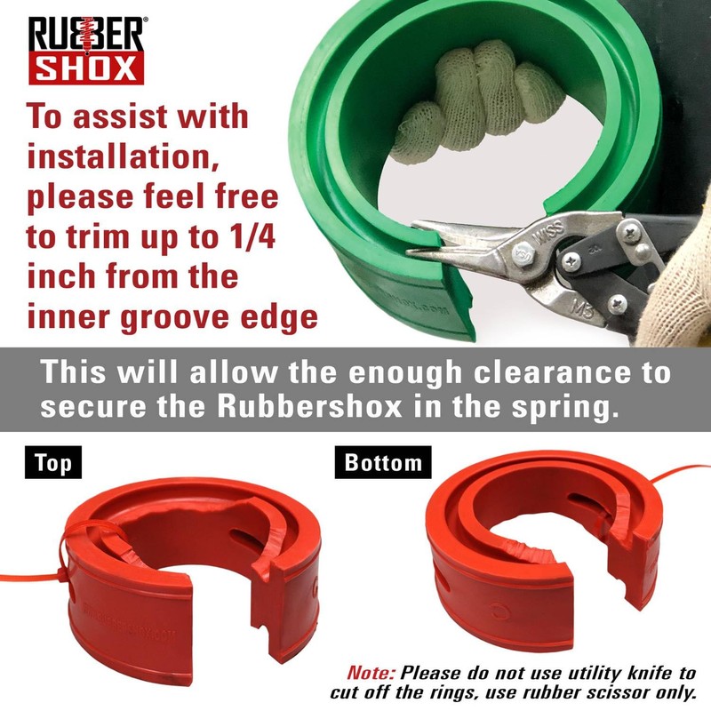 U.S. RubberShox CSB Series Front-Rear Car Coil Spring Buffer Cushion/Automotive