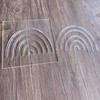 Rainbow Router Template, Clear Acrylic Template, Woodworking Router Template