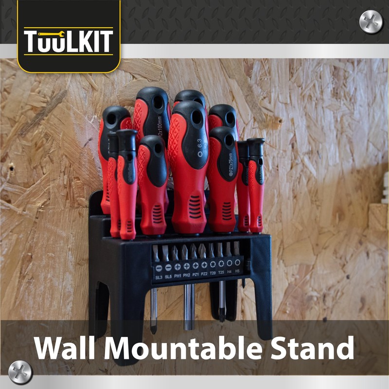 21 Piece Screwdriver Set | Magnetic Screwdrivers with Stand |