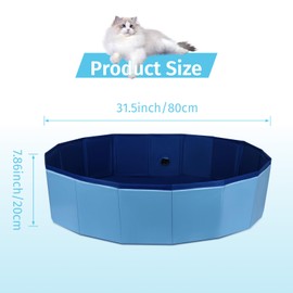 Cat Birthing Box,Whelping Box for Cats,Cat Birthing Nesting Box，Whelping Pool,Cat Birth Supplies,Foldable Cat Bath Pool,Convenient Storage, Easy to Clean，Can be Used Indoors or Outdoors
