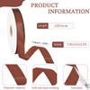 7/8 in Brown Satin Ribbon 100Yards, Polyester Ribbon for Wedding,Hair