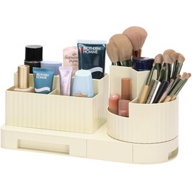 MIYCOO Rotating Makeup Organizer Spinning Large Cosmetic Organizer for Bedroom Dresser or Vanity Countertop Storage Hold All of Your Makeup Products