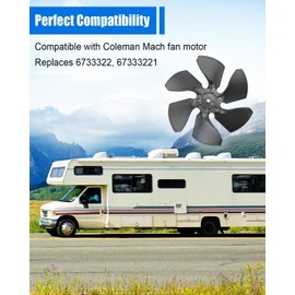 MQLPXI 6733-3221 Fan Blade Compatible with Coleman, Camper RV Conditioner Fan Blade Replaces 67333221 6733322