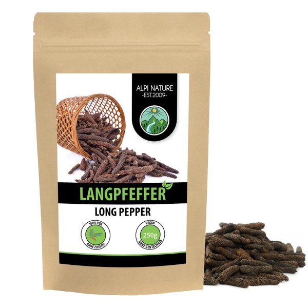 Pepper Long Whole (250 g), Pepper Sticks 100% Natural, Naturally
