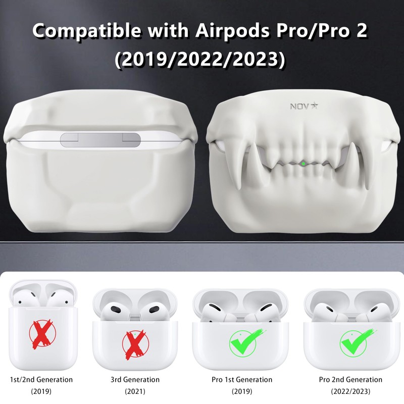Novastar Compatible with Airpods Pro 2nd Generation Case Cover -