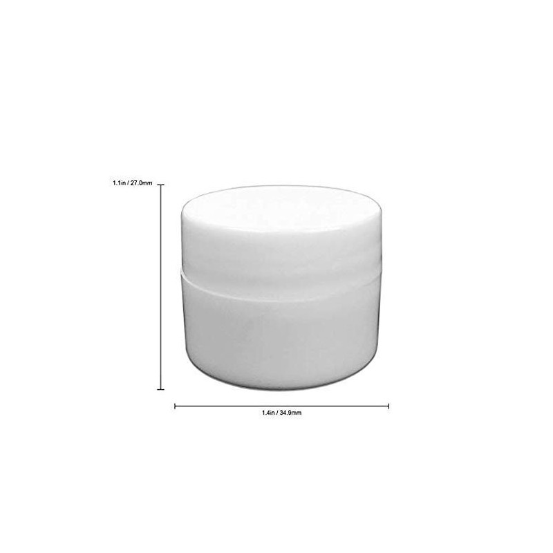 Lip Balm Containers - 0.25 Ounce White Plastic Lip Balm