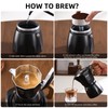 Bincoo Stovetop Espresso Maker, 4 Cups Moka Pot,Aluminum Espresso Coffee