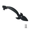 8 Inch Hammered Cast Iron Door Handle – The Heavy-Duty