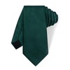 YourTies Skinny Tie for Men 2.4" Satin Emerald Green Slim