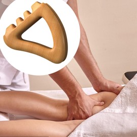 perfeclan Gua Sha-Brett, Körperformungswerkzeug, vielseitig einsetzbar, robustes, tragbares Gua Sha-Werkzeug aus Holz, Guasha-Schabbürste für Gesicht und Füße