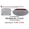 MacBook Air 13 Inch Case UESWILL Smooth Soft-Touch Matte Hard