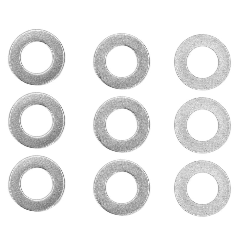 120Pcs Washer Flat Stainless Steel 4mm ID 7mm OD Accessory
