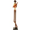 Standing Jazz Band Guitar Cream Shirt Figurine Ornament 60cm Musician