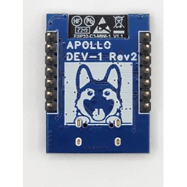 Apollo DEV-1 ESP32-C3 Development Board with USB-C, WiFi, Bluetooth, RGB LED, GPIO, and I2C. DIY Electronics, Smart Home Automation, IoT Projects, and Sensor Integration. Pre-soldered Headers