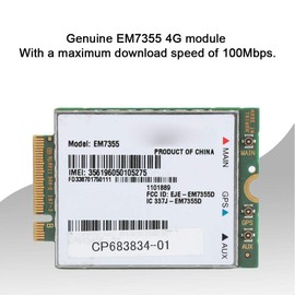 Ethernet Network Card, for AirPrime EM7355 100Mbps Notebook Built-in 4G LTE Module for AT&T/Verizon/Sprint