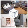 Wkmamo Pack of 4 Metal Triangle Furniture Feet, 10 cm