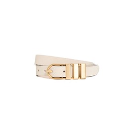rag & bone Women's Porto Belt 20mm, Greigesd, Off White, XS