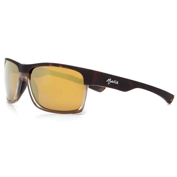 Reptile Loggerhead Unisex Rectangle Polarized Sunglass Tortoise/Amber Brown 60mm