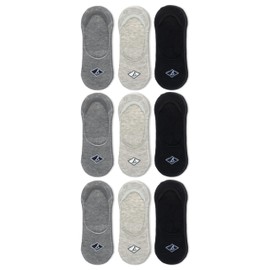 Sperry Women's Liner with Arch Support 9 Pair Pack, Charcoal Heather Asorted, Women's Shoe Size 4-10