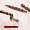 sourcing map 2pcs T40 Magnetic Double-Ended Screwdriver Bits 65mm/2.56" Length