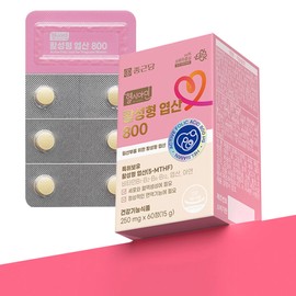 Chong Kun Dang Healthyamine Active Folic Acid 800 250mg x 60 tablets 1 box H / 종근당 헬시아민 활성형 엽산 800 250mg x 60정 1박스 H