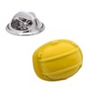 Construction Builders Safety Hard Hat Lapel Pin, Yellow, 18 x