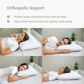 PATEX "Сlassic Orthopedic Pillow – 100% Natural Latex, Supporting Youthful Skin, Eco-Friendly, Excellent Ventilation