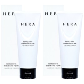 Hera Refreshing Cleansing Foam 160g x 2 White Deep Cleansing Foam Melasolv Renewal / 헤라 리프레싱 클렌징 폼 160g x 2개 화이트 딥클렌징폼 멜라솔브 리뉴얼