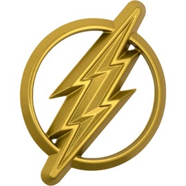 Fan Emblems The Flash 3D Car Badge - Classic Logo (The Flash Logo (Gold))