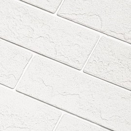 TORURAL 100 Old Town White Faux Brick Wall Tiles, 3D Thin Brick Veneers for Bedroom, Bathroom, Kitchen, Fireplace and Fence Wall Panels (14.2 sq ft)