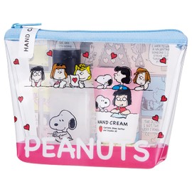 Peanuts Hand Care Set Strawberry Milk Mini Hand Soap 70ml, Hand Cream 20ml