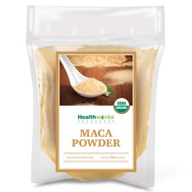 Healthworks Healthworks Maca Powder Raw (32 Ounces / 2 Pounds) | Certified Organic Flour Use | Keto, Vegan & Non-GMO | Premium Peruvian Origin | Breakfast, Smoothies, Baking & Coffee