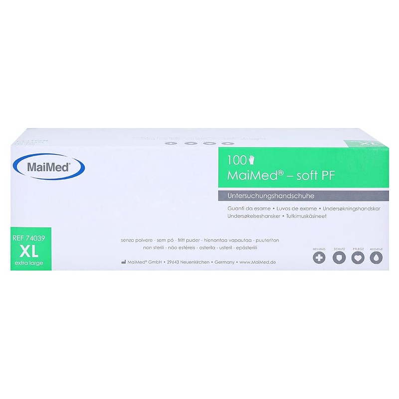 Disposable Latex Powder-Free Gloves XL Pack of 100