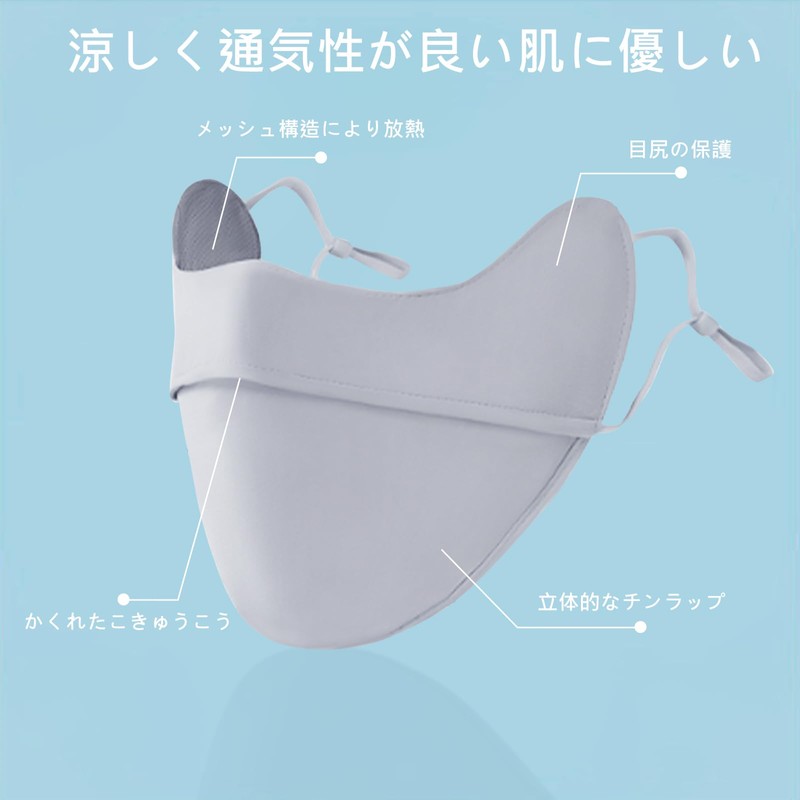 [HTPARY] アームカバー UV セット（顔カバー付き） 接触冷感 UPF50+ 日焼け防止 レディース 夏用 ロング丈