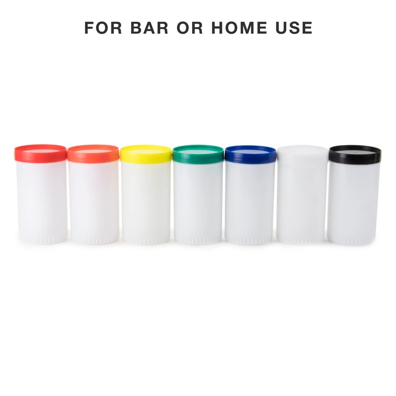 Cocktailor 32 oz. Bar Juice Pour Bottles (7-pack Rainbow Assortment)