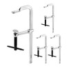 QWORK 8" Heavy Duty F Clamp, 4 Pack Drop-forged Bar