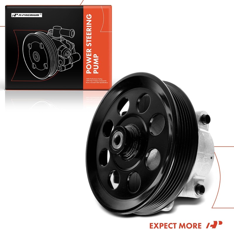 A-Premium Power Steering Pump, with Pulley, Compatible with Ford F-450