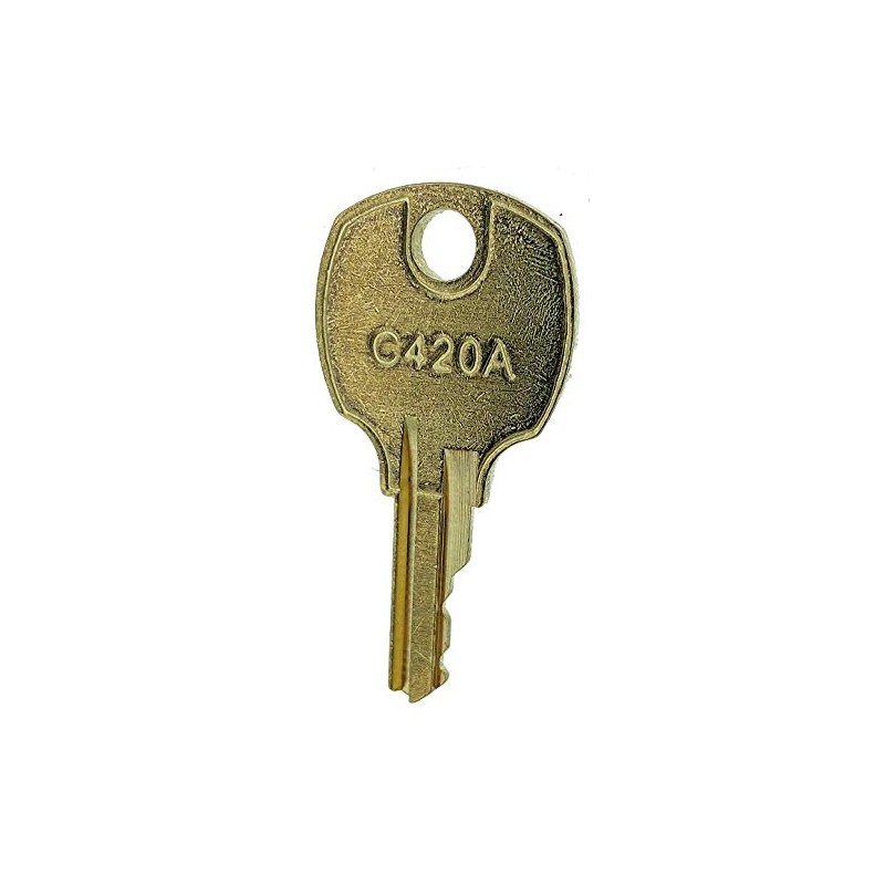 Disc Tumbler Cam Lock, Nickel, Key C420A