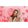 YYNXSY Mother's Day Background Mom Background Pink Heart backdrops Mother's