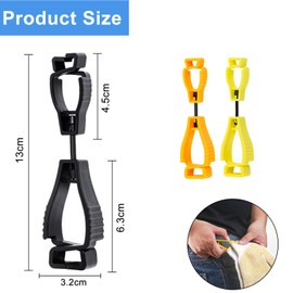 Aweisile Glove Clips, Pack of 9, Glove Holder, Glove Clip, Work Gloves, Holder, Glove, Grabber Clip, Glove Holder Set, Safety Clip Gloves