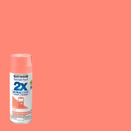 Rust-Oleum 334052 Painter's Touch 2X Ultra Cover Spray Paint, 12 oz, Gloss Coral