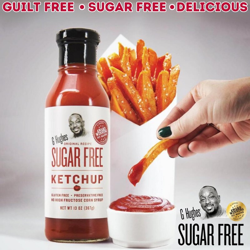 G Hughes Sugar Free Ketchup - Gluten Free, Preservation Free,