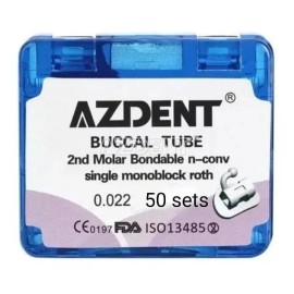 Azdent Set Tubos Con Malla 2 Molar Roth Slot 22  Caja Con 50 Juegos