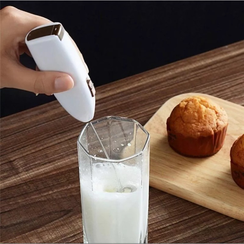 interimport Espumador De Leche Batidor Agitador Cappucino Leche Huevo