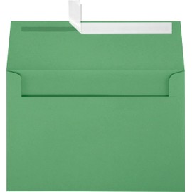 A8 Invitation Envelopes w/Peel & Press (5 1/2 x 8 1/8) - Holiday Green (50 Qty) | Perfect for Invitations, Announcements, Sending Cards, 5x7 Photos | 67211-50